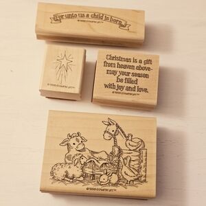 Stampin Up Nativity Bible Christmas Set of 4